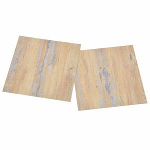vidaXL Flooring Planks 5.11 m² 55 pcs PVC Brown and Grey