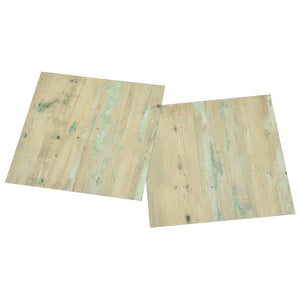 vidaXL Flooring Planks 5.11 m² 55 pcs PVC White and Light Brown