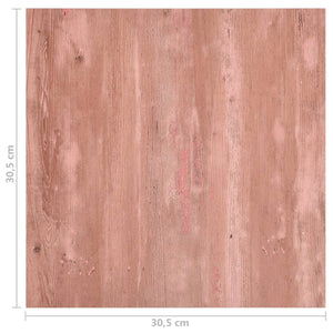 vidaXL Floor Tiles 55 pcs Red 5.11 m² PVC