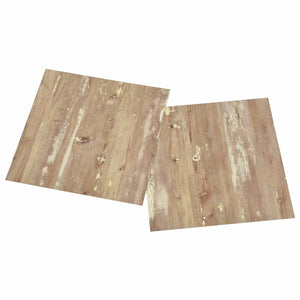 vidaXL Flooring Planks 5.11 m² 55 pcs PVC Cream and Light Brown
