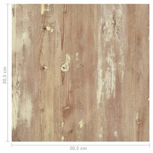 vidaXL Flooring Planks 5.11 m² 55 pcs PVC Cream and Light Brown
