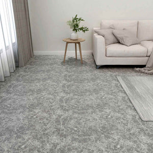 vidaXL Flooring Planks 5.11 m² 55 pcs PVC Grey