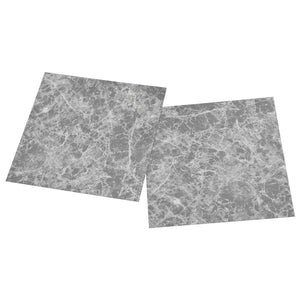 vidaXL Flooring Planks 5.11 m² 55 pcs PVC Grey