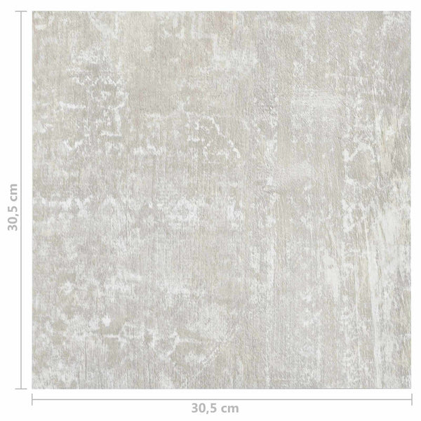 vidaXL Flooring Planks 5.11 m² 55 pcs PVC White and Wood