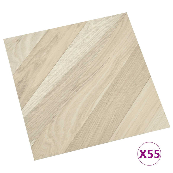 Bodenplanken Beige 5.11 m² PVC Selbstklebend