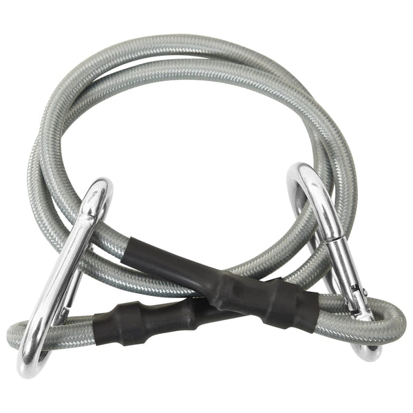 vidaXL Ropes with Carabiner 4 pcs. Rubber