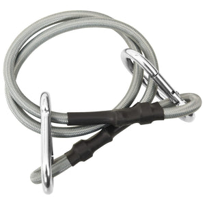 vidaXL Ropes with Carabiner 4 pcs. Rubber