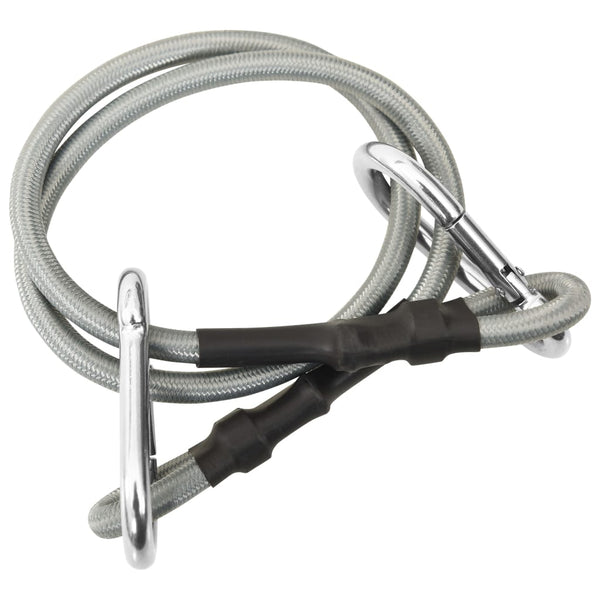 vidaXL Ropes with Carabiner 4 pcs. Rubber