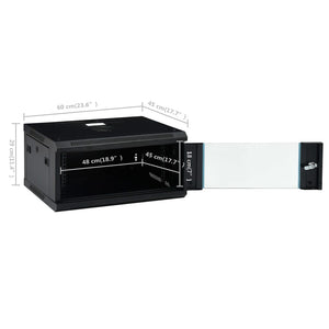vidaXL 4U Network Cabinet Wall Mount 19" IP20 600x450x285 mm