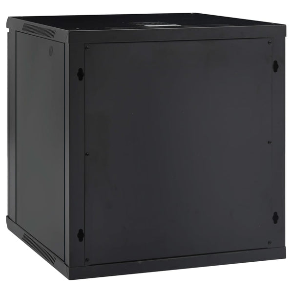 vidaXL 12U Wall-Mounted Network Cabinet 19" IP20 600x600x640 mm