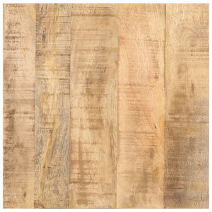 Beistelltisch mit Rädern, Mango Massivholz 40x40 cm
