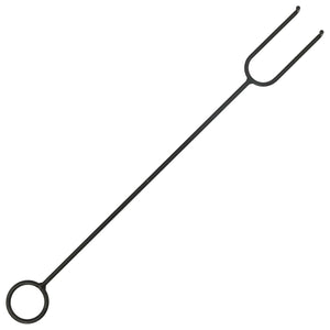 Feuerstelle mit Schürhaken 68 cm XXL Stahl