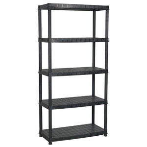 vidaXL Storage Rack 5-Tier Black 85x40x185 cm Plastic