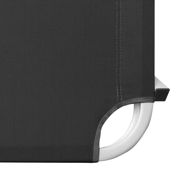 vidaXL Sun Lounger Aluminum and Textilene Black