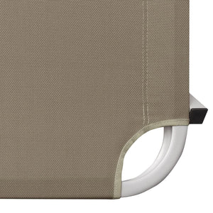 Sonnenliege Aluminium und Textilene Taupe