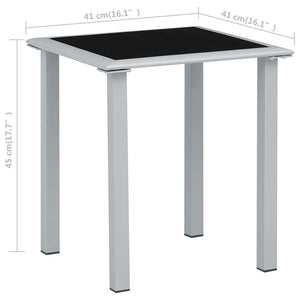 Sonnenliegen 2 Stk. mit Tisch Aluminium Cremeweiß