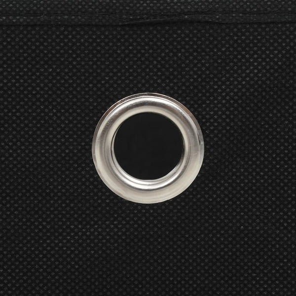 vidaXL Storage Boxes 4 pcs. Non-Woven Fabric 28x28x28 cm Black