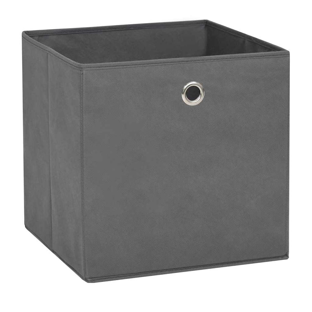 vidaXL Storage Boxes 4 pcs Non-Woven Fabric 28x28x28 cm Grey