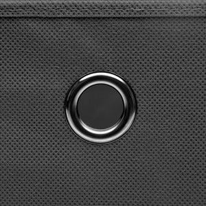 vidaXL Storage Boxes with Lids 10 pcs. 28x28x28 cm Grey