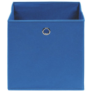 vidaXL Storage Boxes 10 pcs Non-Woven Fabric 28x28x28 cm Blue