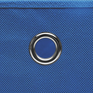 vidaXL Storage Boxes with Lids 10 pcs 28x28x28 cm Blue