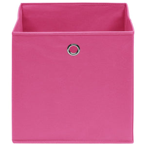 vidaXL Storage Boxes 10 pcs. Non-Woven Fabric 28x28x28 cm Pink