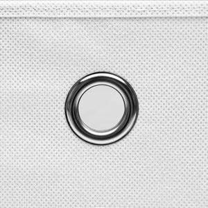 vidaXL Storage Boxes with Lids 4 pcs. 28x28x28 cm White