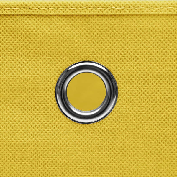 vidaXL Storage Boxes with Lids 4 pcs. 28x28x28 cm Yellow