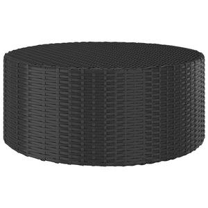 vidaXL Coffee Table Black 68x68x30 cm Poly Rattan