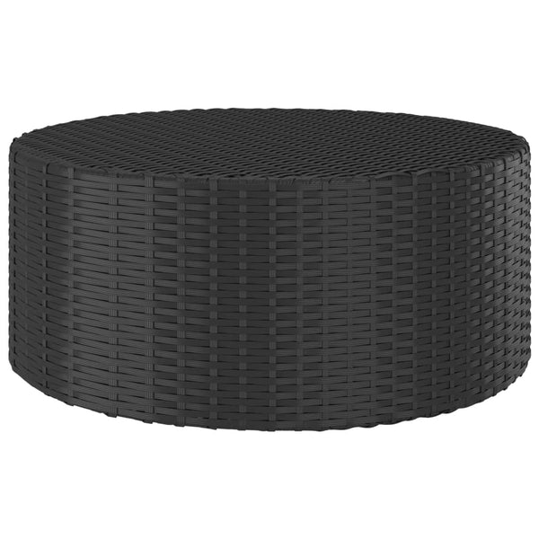 vidaXL Coffee Table Black 68x68x30 cm Poly Rattan