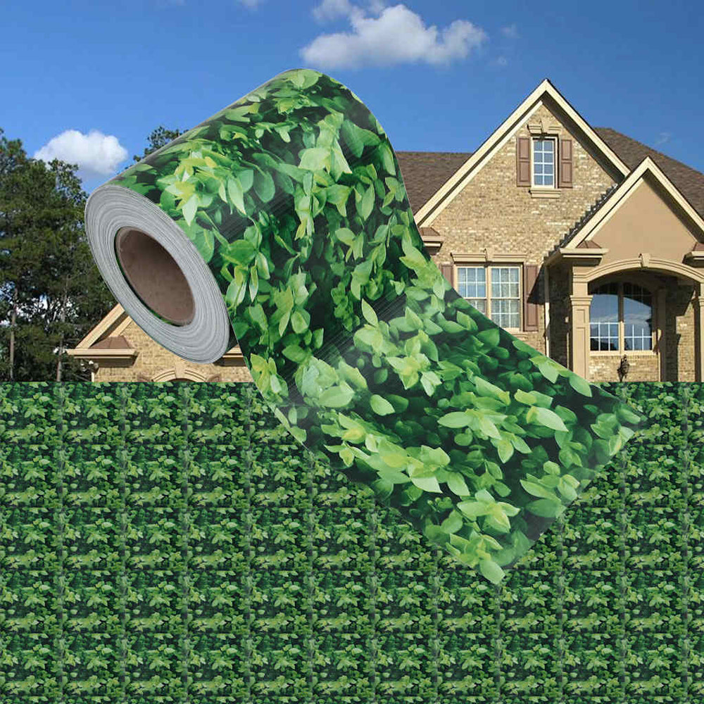 vidaXL Garden Privacy Screen PVC 35x0.19 m Green