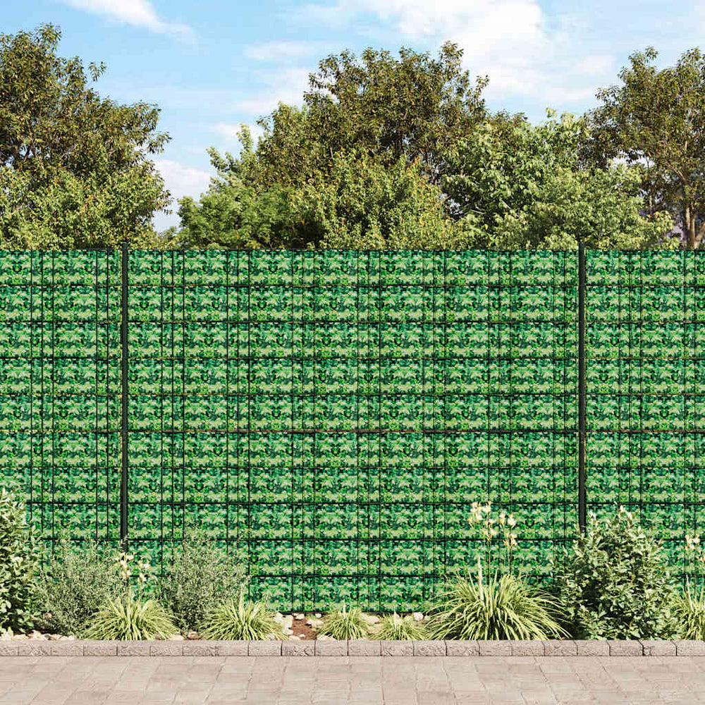 vidaXL Garden Fence Screen 4 pcs PVC 35x0.19 m Green