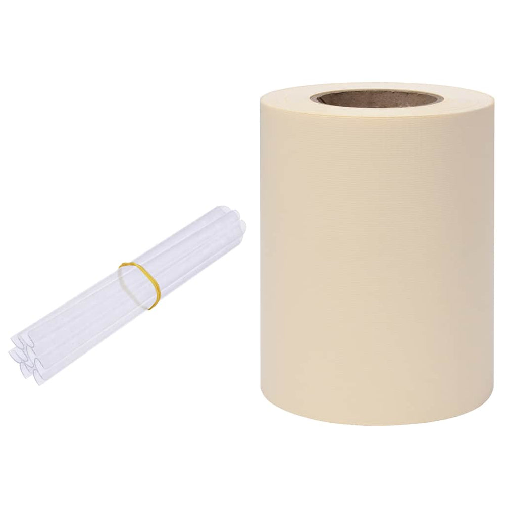vidaXL PVC Garden Privacy Screen 35x0.19 m Cream