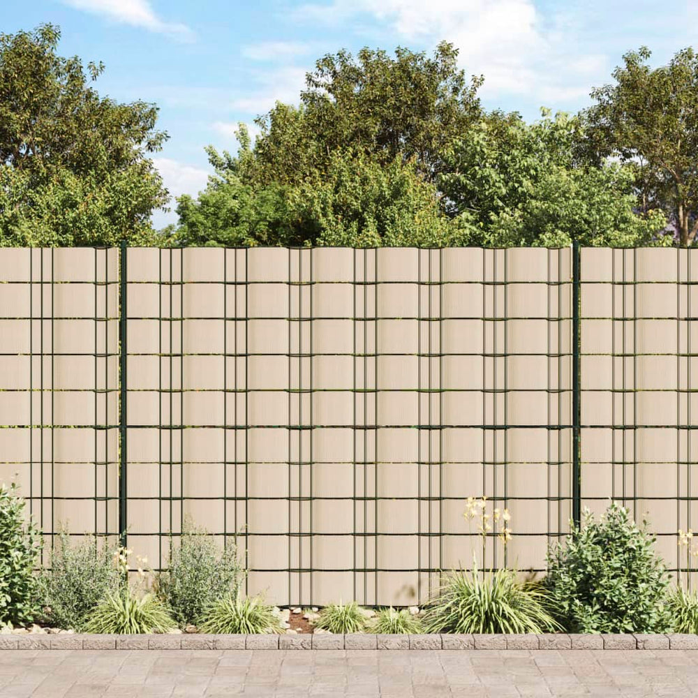 vidaXL Garden Privacy Screen 4 pcs PVC 35x0.19 m Cream