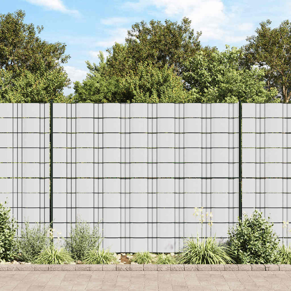 vidaXL Garden Privacy Screen 4 pcs. PVC 35x0.19 m White
