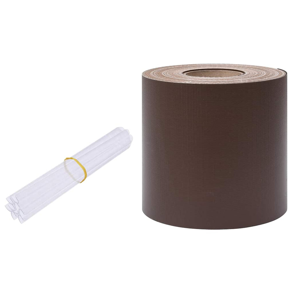 vidaXL Garden PVC Privacy Screen 70x0.19 m Brown
