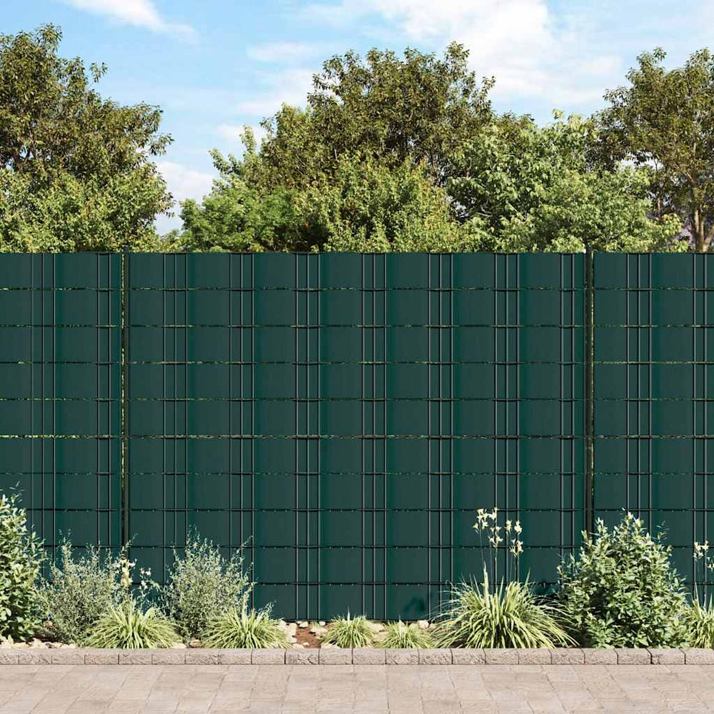 vidaXL Garden Privacy Screen 4 pcs. PVC 35x0.19 m Matte Green