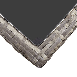 vidaXL Garden Table Gray 190x90x75 cm Poly Rattan