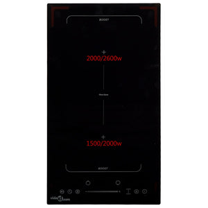 vidaXL Flex Zone Induction Cooktop with 2 Hobs Touch Control 3500 W