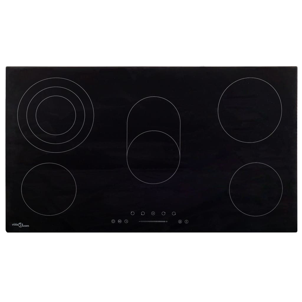 vidaXL Ceramic Hob with 5 Plates Touch Control 77 cm 8500 W