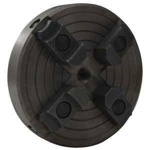 vidaXL 4-Jaw Chuck with M18 Mount Steel Black 150x63 mm