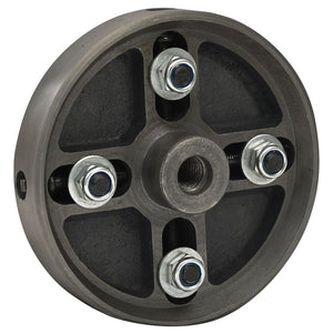 vidaXL 4-Jaw Chuck with M18 Mount Steel Black 150x63 mm