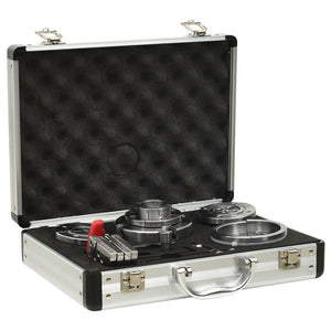 vidaXL Self-Centering Lathe Chuck Set 3.75 Inch Steel