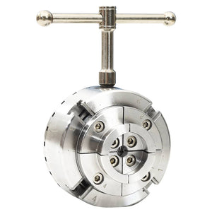 vidaXL Self-Centering Lathe Chuck Set 3.75 Inch Steel