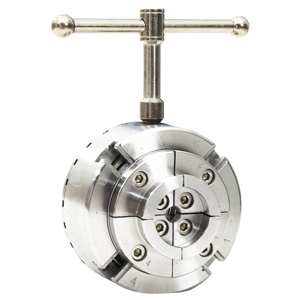vidaXL Self-Centering Lathe Chuck Set 3.75 Inch Steel