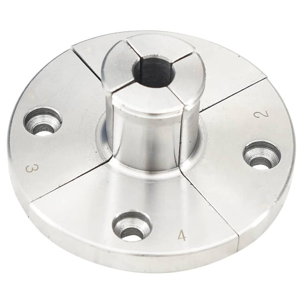 vidaXL Self-Centering Lathe Chuck Set 3.75 Inch Steel