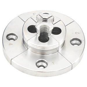 vidaXL Self-Centering Lathe Chuck Set 3.75 Inch Steel