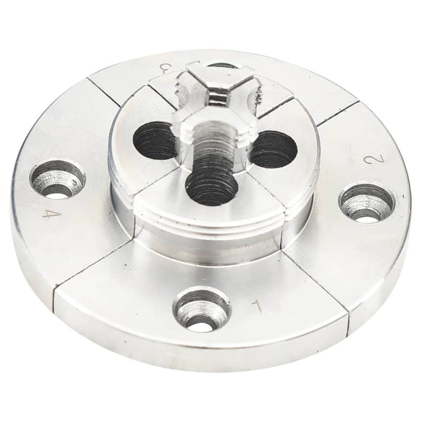 vidaXL Self-Centering Lathe Chuck Set 3.75 Inch Steel