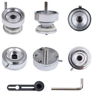 vidaXL 25 mm Button Maker with 500 Button Parts