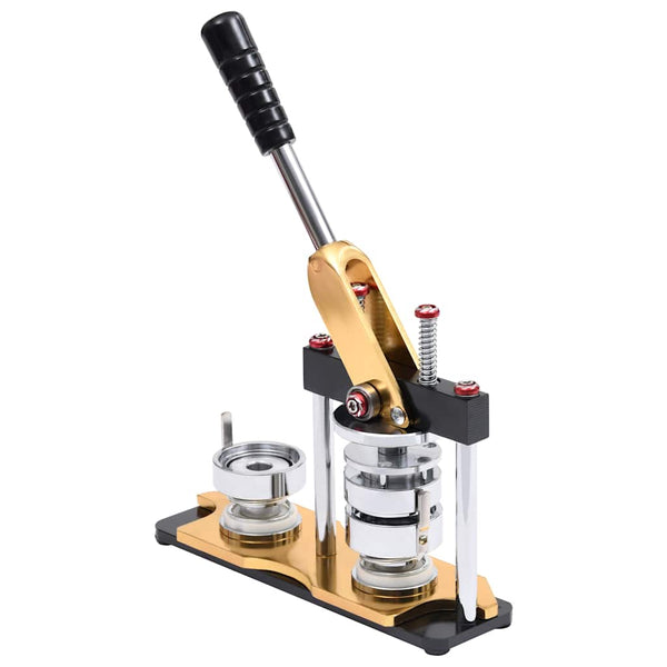 vidaXL Button Maker with 500 Button Parts 44 mm Rotary Cutter